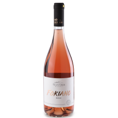 Fokiano Rosé, vin rosé bio IGP d'Ikaria 750ml TSANTIRIS, vu de face