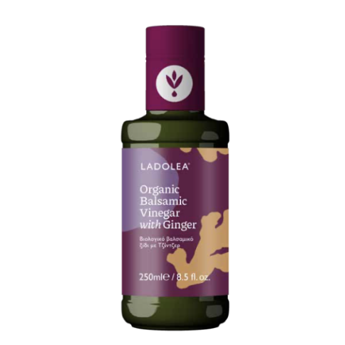 Vinaigre bio doux au gingembre 250ml Ladolea vu de face