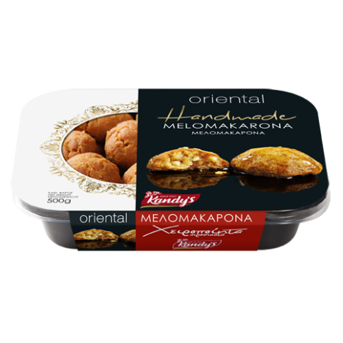 Melomakarona, greek honey cookies 500g KANDYLAS, front view