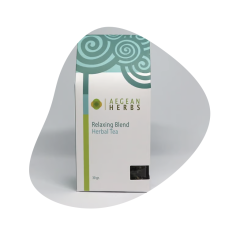 Relaxing Blend Herbal Tea 30g Aegean Herbs, front view