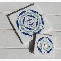 Marble coasters - Greek Sea...