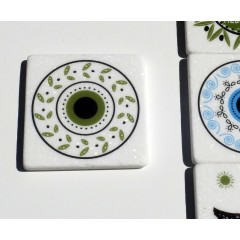 Marble coasters - Green...