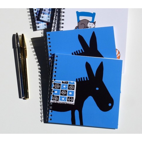 Petit Carnet 50 pages Blue Donkey AHGB, vu de face