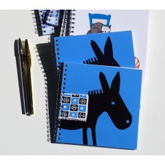 Petit Carnet 50 pages Blue Donkey AHGB, vu de face