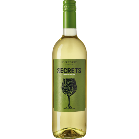 SECRETS ΠΓΕ Φλώρινα, λευκός ξηρός οίνος 75cl Noble Wines, μπροστινή όψη