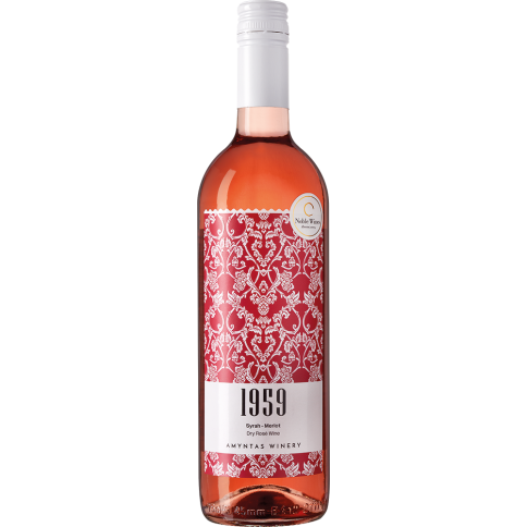 1959 Dry Rose Wine PGI Florina 75cl Amyntas winery, front view