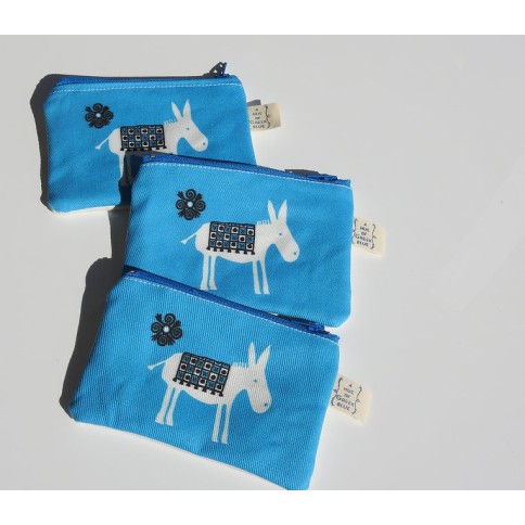 Porte-monnaie Blue Donkey AHGB côté 1, vu de haut