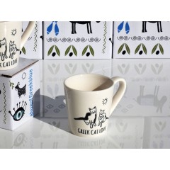 Tasse Greek Cat Love AHGB, vu de face